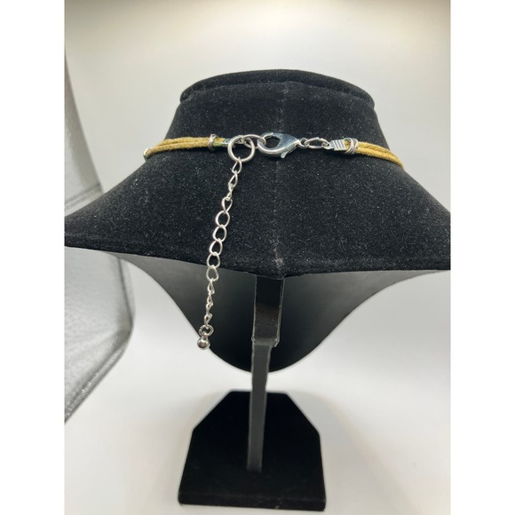 Blue Abalone Illusion Mixed Media Multi Strand Necklace! - Picture 5 of 7